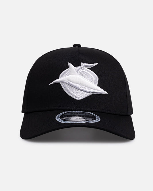 New Era Cronulla-Sutherland Sharks 'NRL Glow In The Dark' 9FORTY A-Frame Snapback Black - image 2