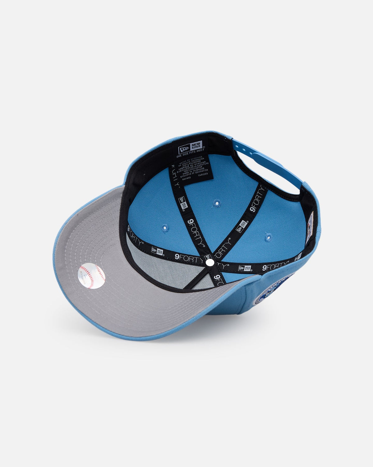 New Era Chicago Cubs 'Black Sky Blue' 9FORTY A-Frame Snapback Sky Blue