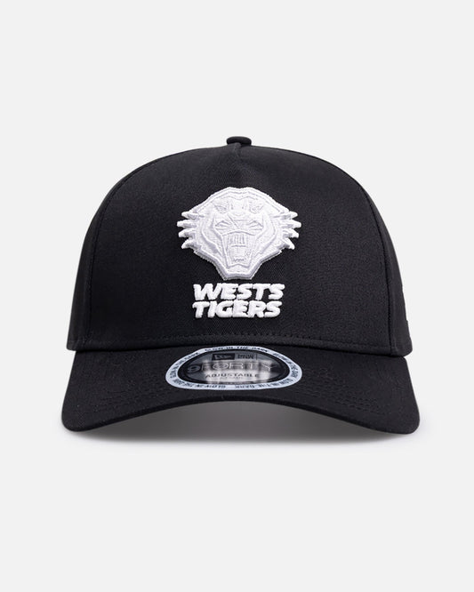 New Era Wests Tigers 'NRL Glow In The Dark' 9FORTY A-Frame Snapback Black - image 2