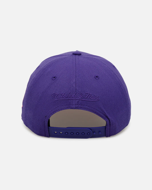 Mitchell & Ness Los Angeles Lakers 'Pink Side Patch' Pro Pinch Snapback Official Team Color