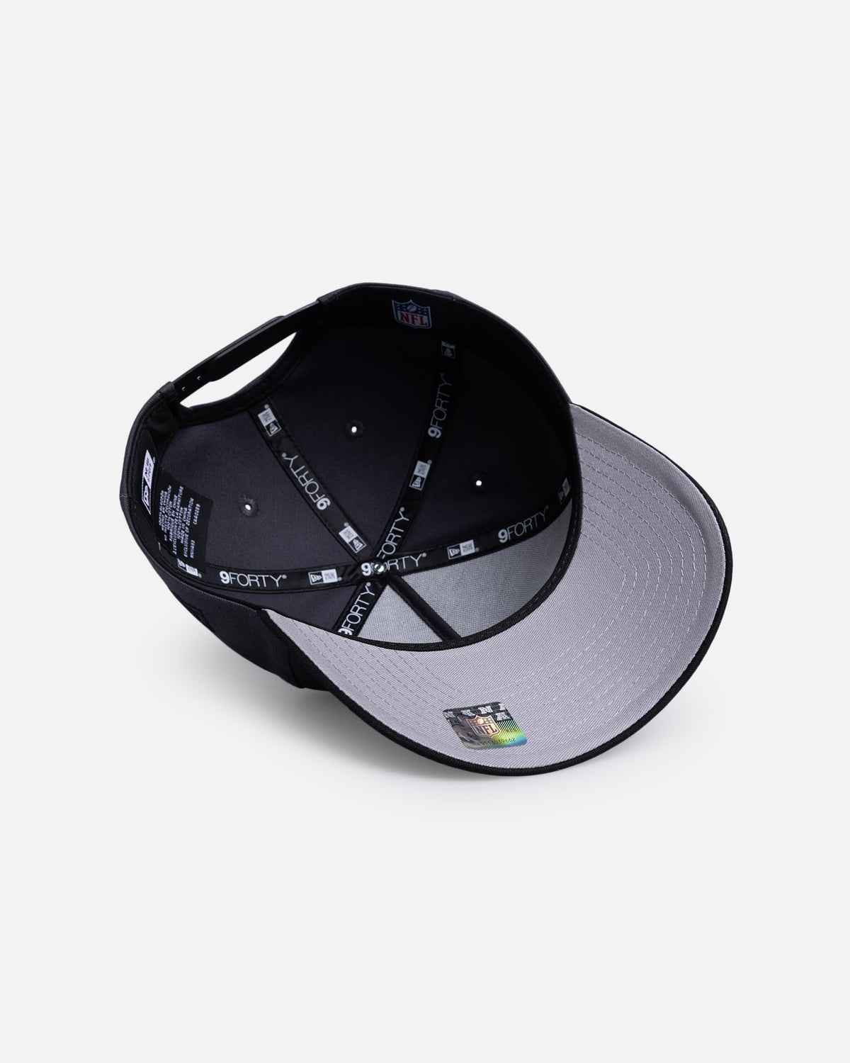 New Era Las Vegas Raiders 'Graphite Black' 9FORTY A-Frame Snapback Black/Grey