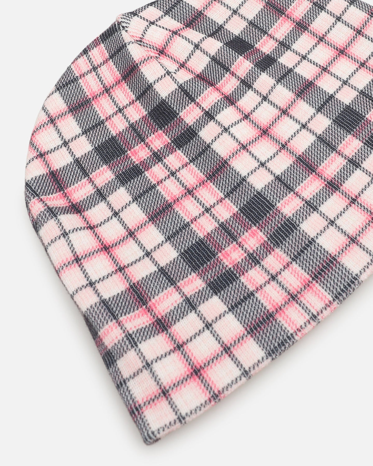 Loiter Ribbed Skully Pink Plaid - image 5