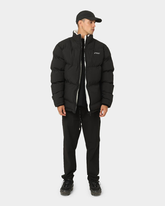 PYRA Sherpa Puffa Jacket Black/White - image 2