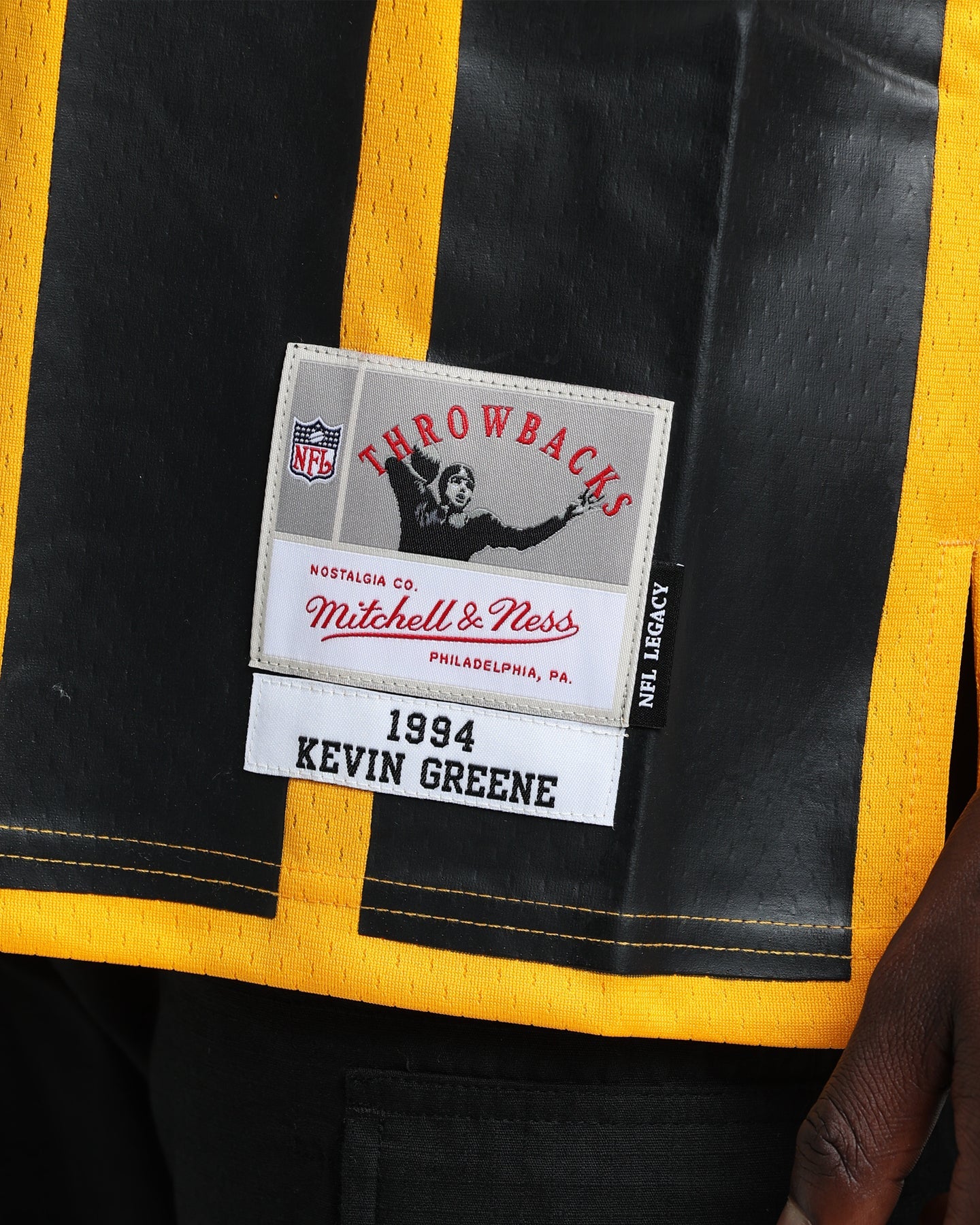 Mitchell & Ness Pittsburgh Steelers Kevin Greene #91 '94-'95 Legacy Jersey Gold