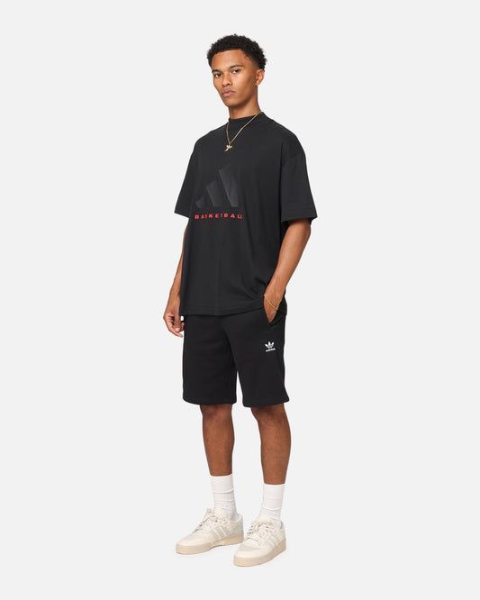 Adidas One Jersey Basketball T-Shirt Black/Red - image 2