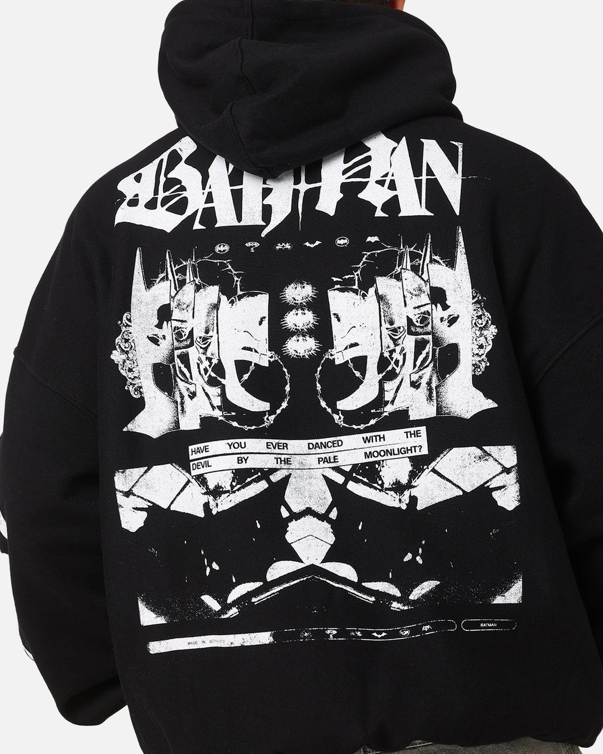 73Studio X DC Batman With The Devil Premium Hoodie Black