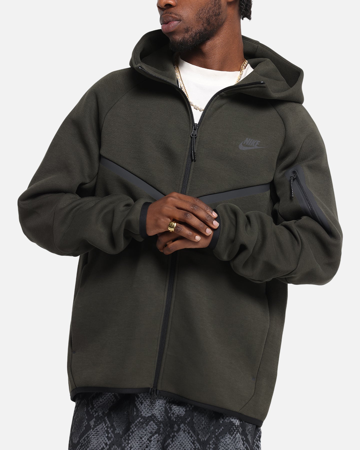 Nike Sportswear Tech Fleece Windrunner Full-Zip Hoodie Jacket Black