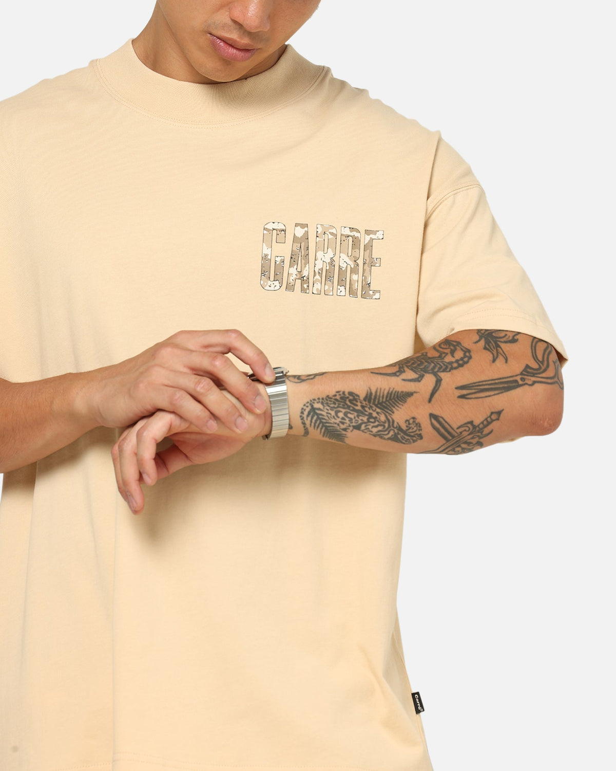 Carre Premium Essentials T-Shirt Stone - image 8