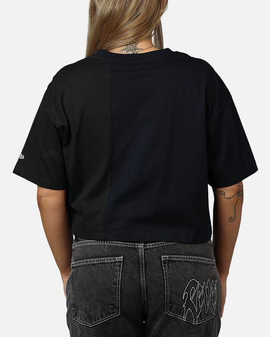 New Era Women's New York Yankees Team Split T-Shirt Navy/Black - image 2