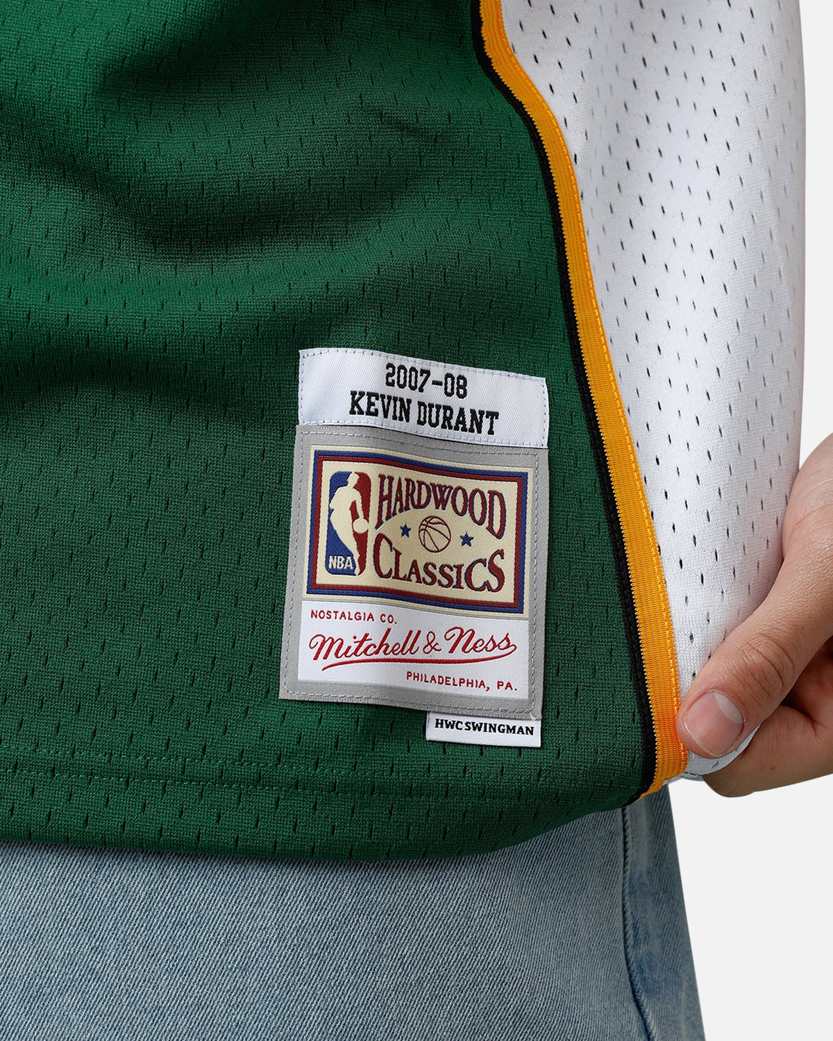 Mitchell & Ness Seattle SuperSonics Kevin Durant 2007 Road Swingman Jersey Green - image 8
