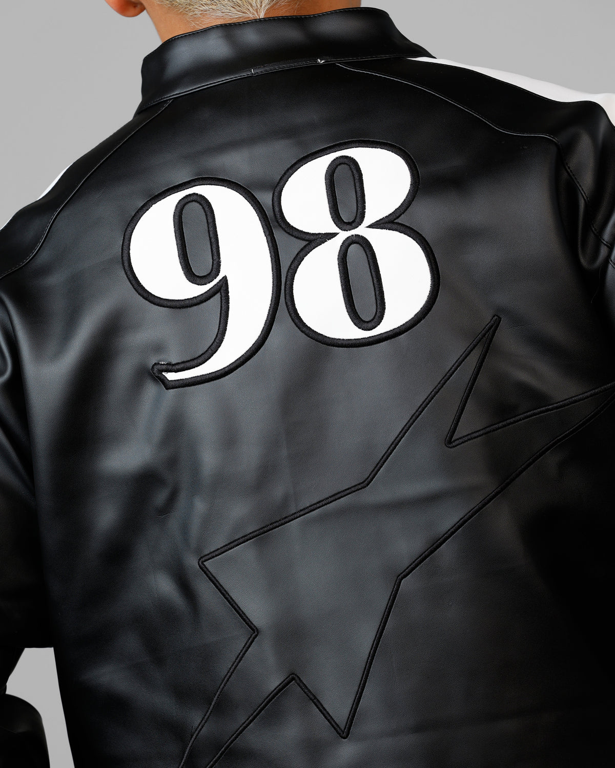 Loiter Engine Vegan Leather Jacket Black