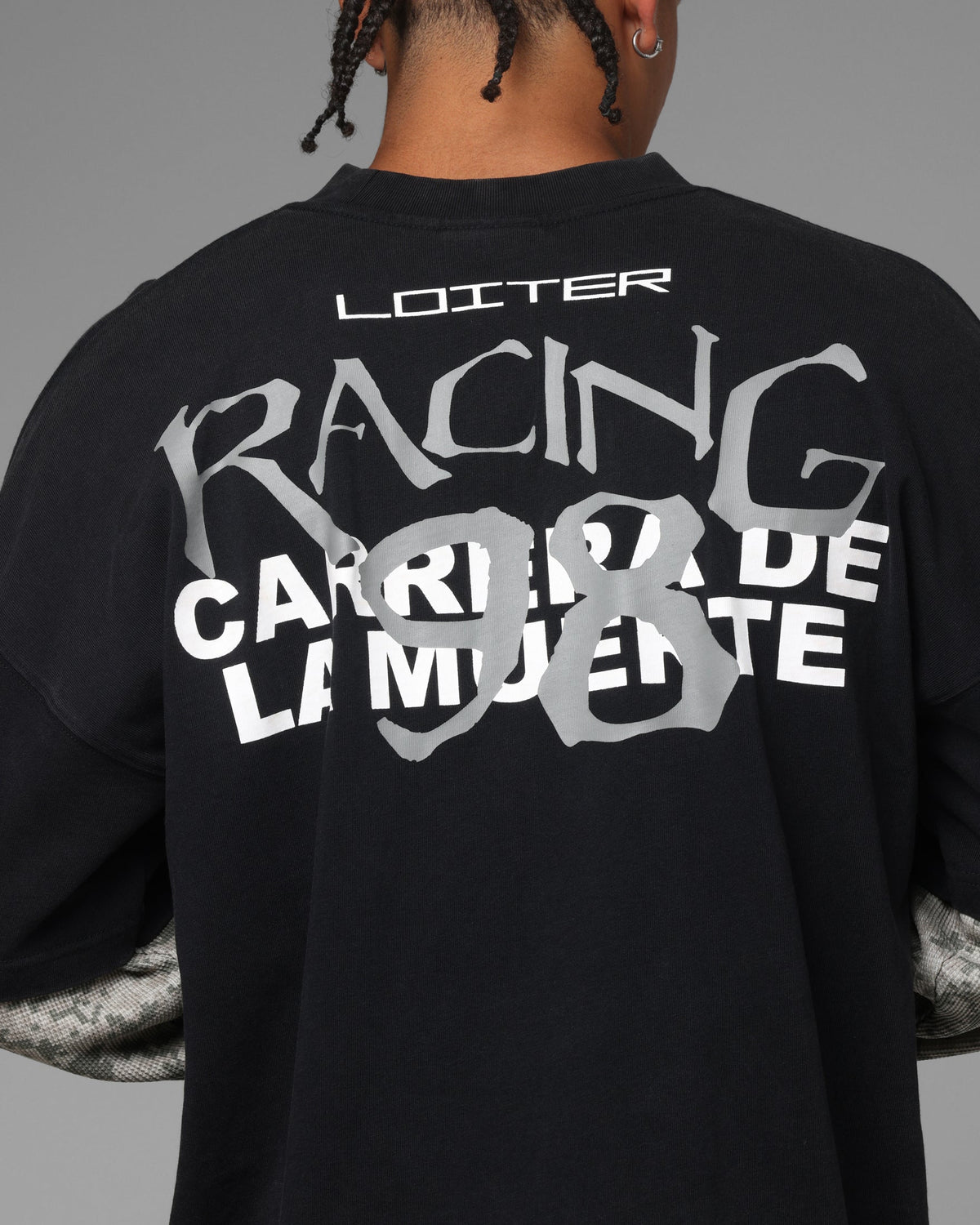 Loiter Performance Layered Long Sleeve T-Shirt Black - image 8