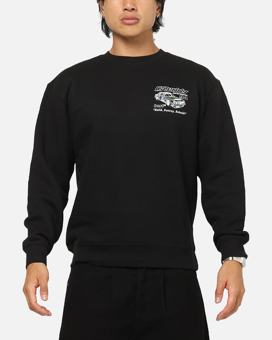 Huf X Greddy Retro Mod Crewneck Black - image 2