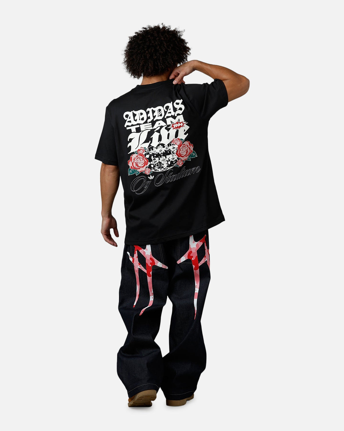 Adidas Team T-Shirt Black/Red - image 3