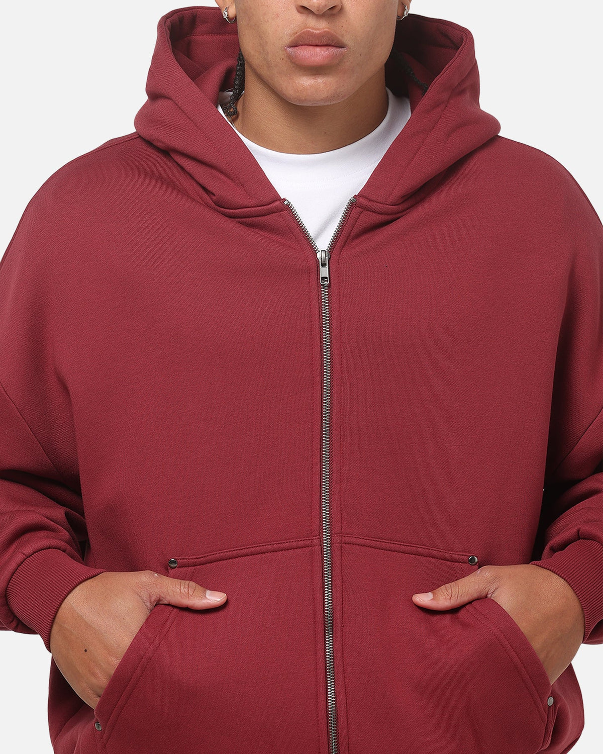 Carre Rivet Hoodie Burgundy - image 6
