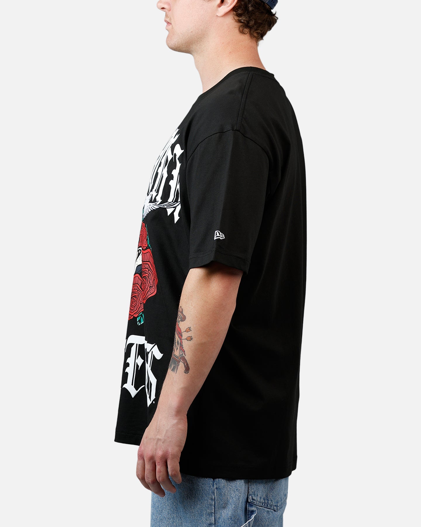 New Era New York Yankees Praying Hands T-Shirt Black