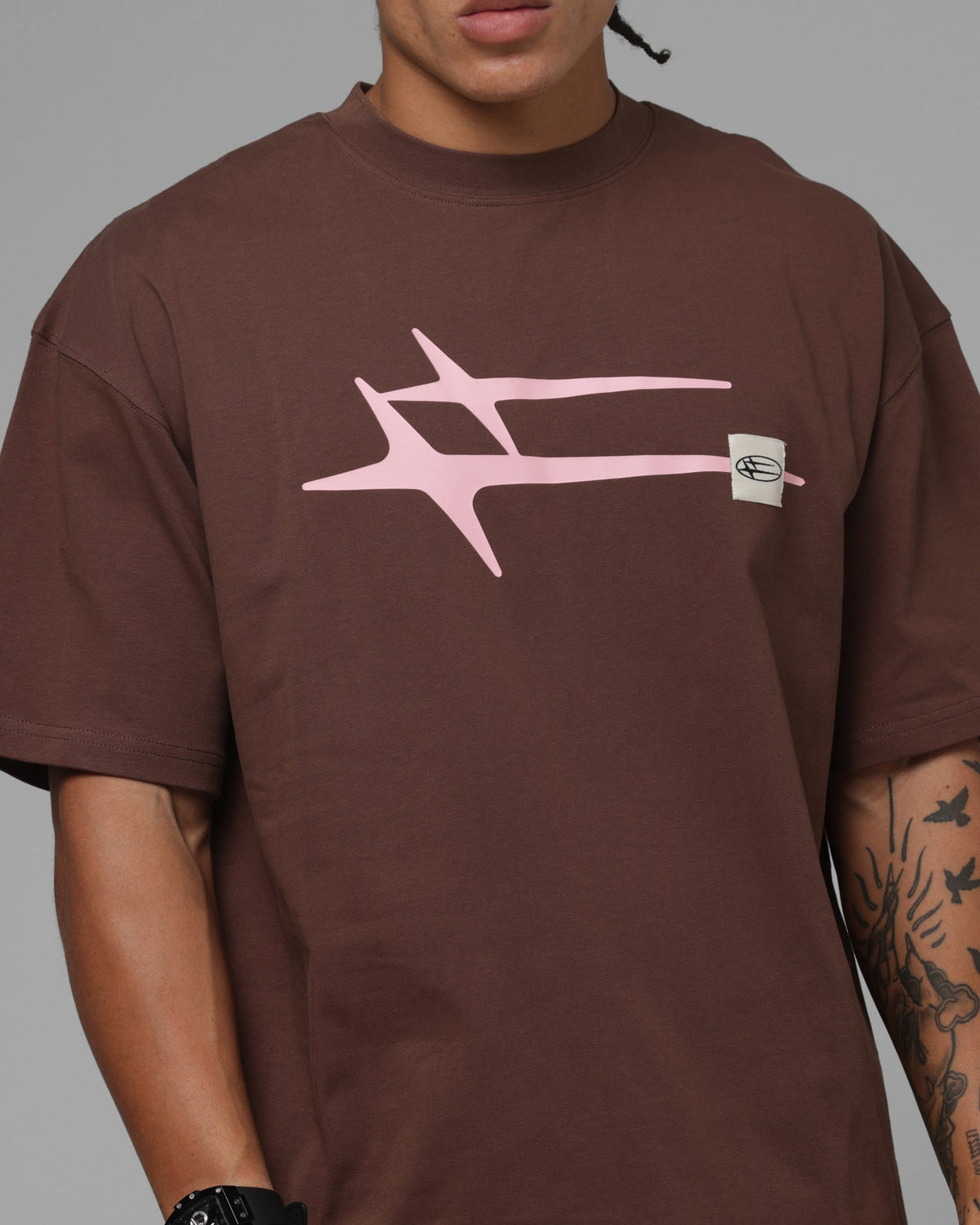 Loiter Hybrid Premium T-Shirt Brown