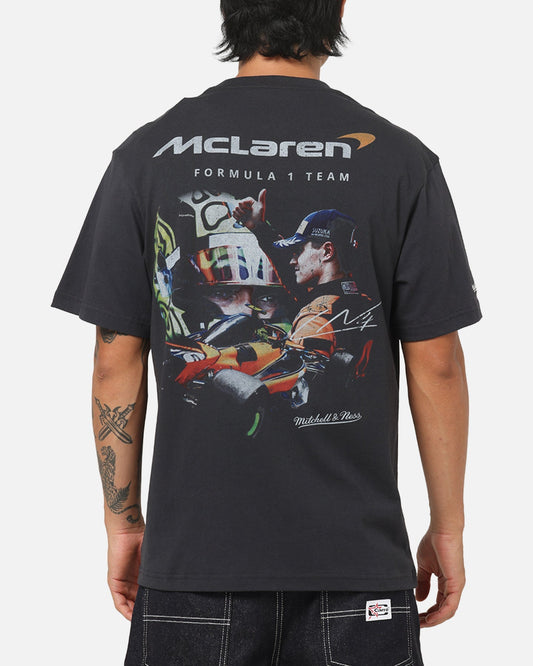 Mitchell & Ness X Mclaren Lando Norris Signature T-Shirt Washed Black - image 2