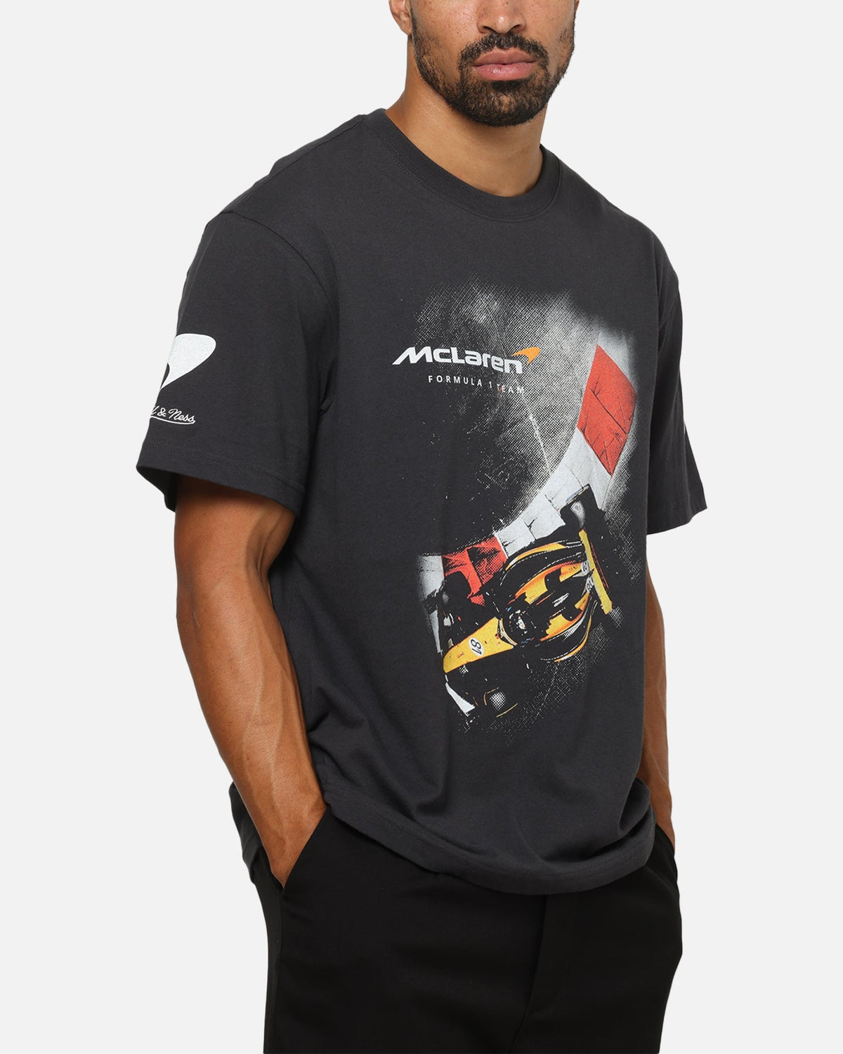 Mitchell & Ness X Mclaren F1 Team Birdseye Apex T-Shirt Washed Black - image 6