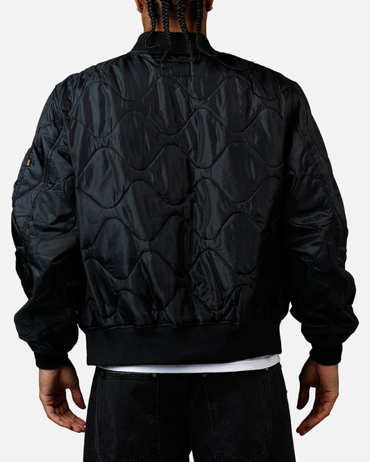 Alpha Industries L-2B Quilted Flight Jacket Black - image 2