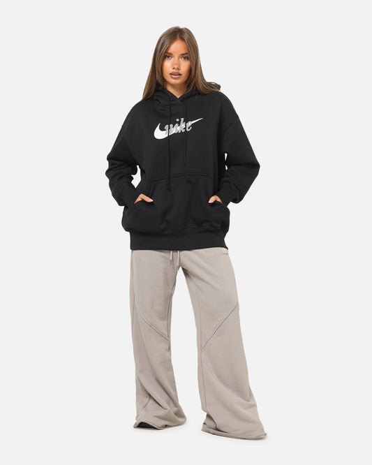 Nike Women's Sportswear Phoenix Fleece Oversized Logo Hoodie Black/Summit White