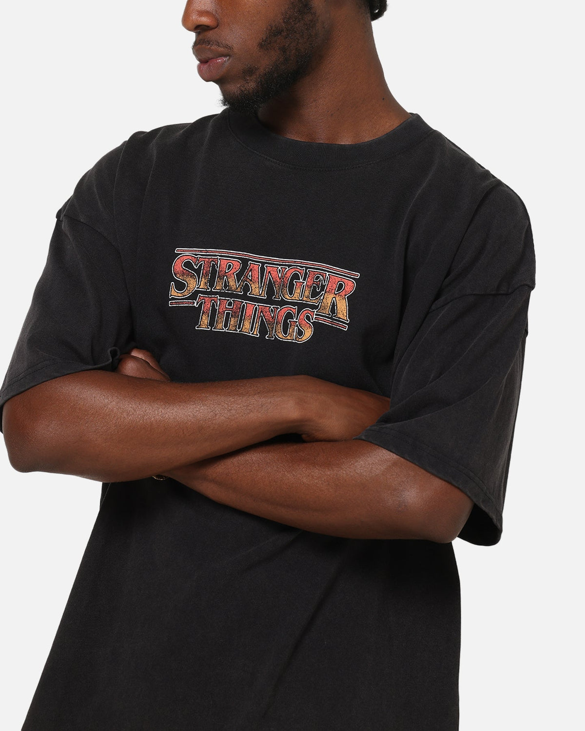 73Studio X Stranger Things Hawkins Heroes T-Shirt Black Acidwash - image 8