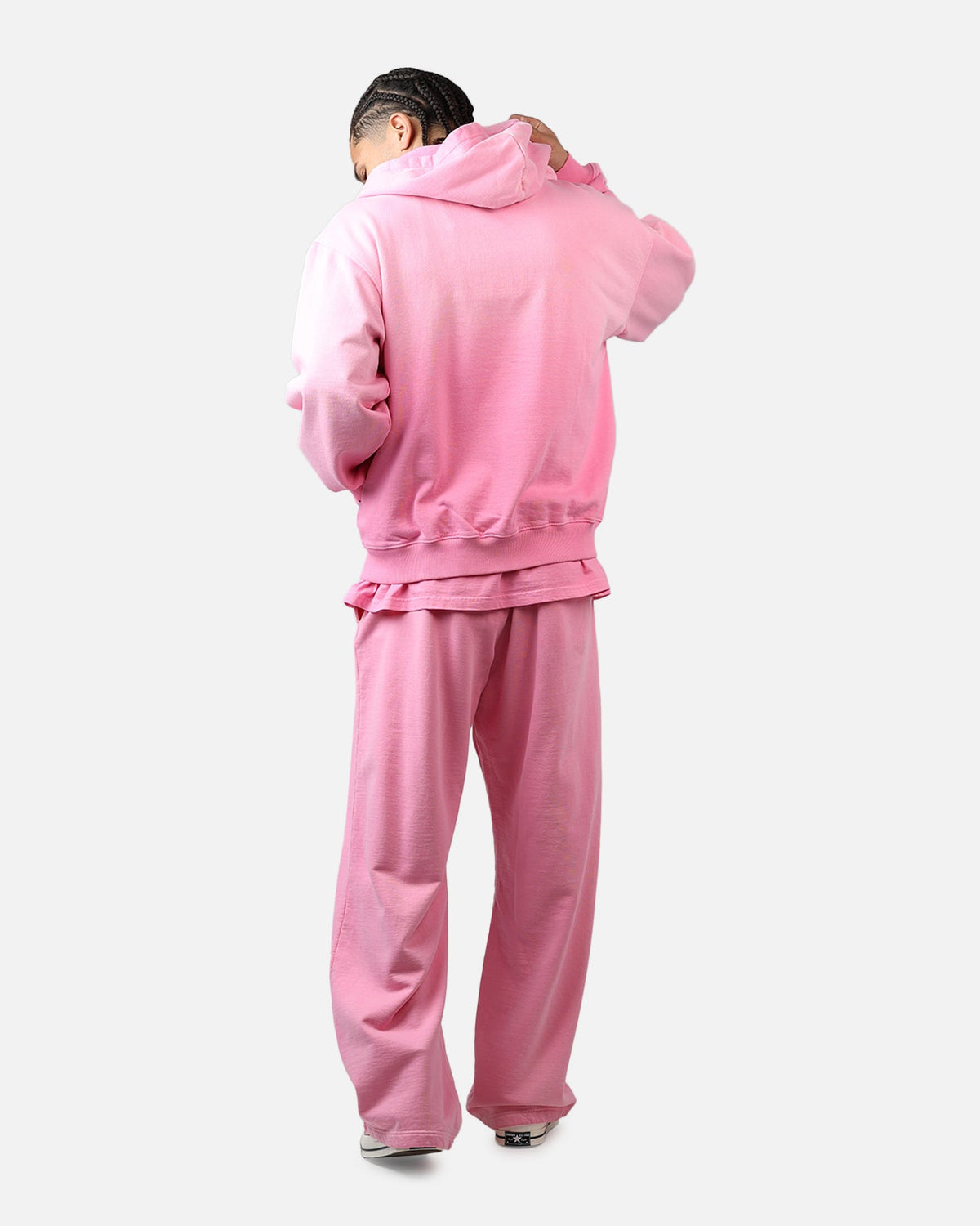 American Thrift Zip Hoodie Washed Pink
