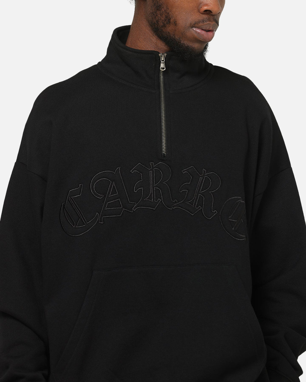 Carre Gridlock 1/4 Zip Crewneck Black - image 6
