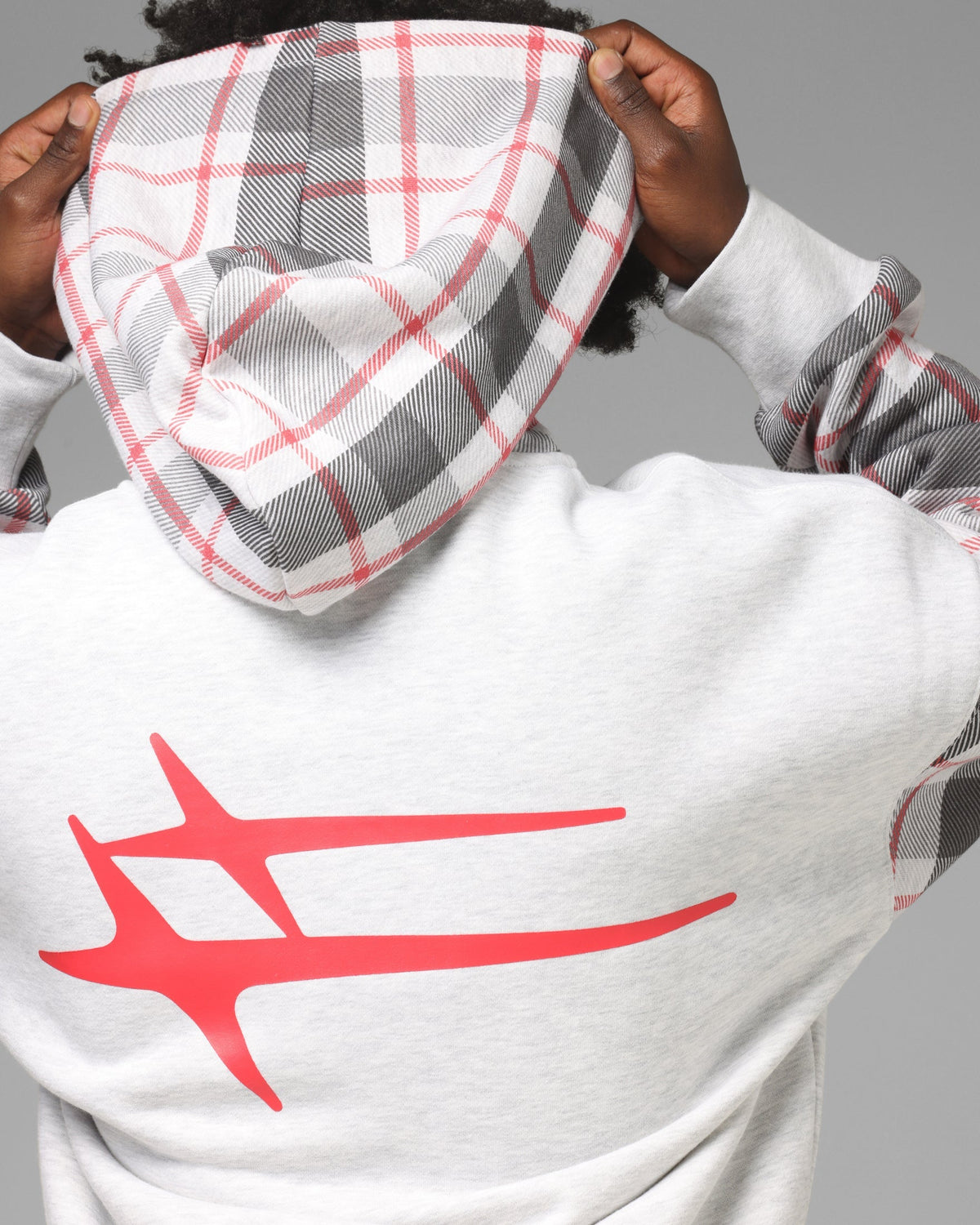 Loiter Ultra Hybrid Zip Hoodie Off White/Red - image 8