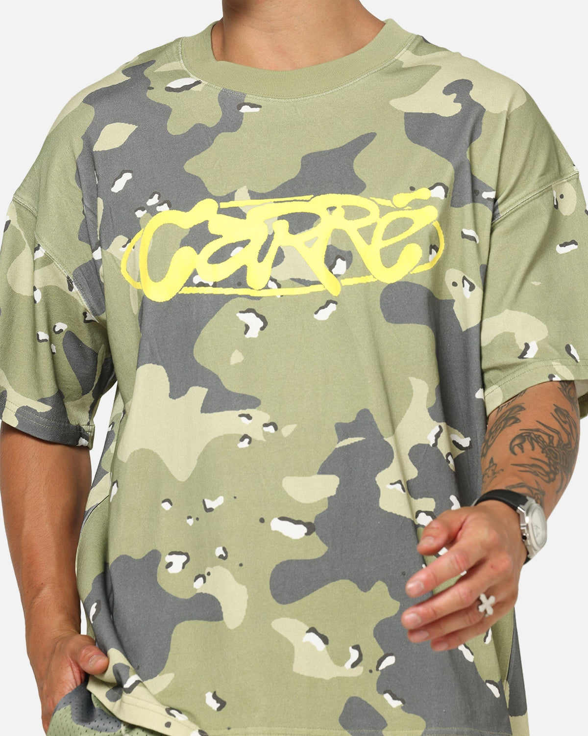 Carre Field Issue T-Shirt Green Camo - image 6