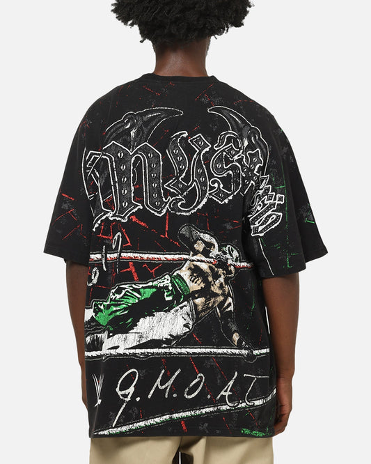73Studio X WWE 619 All Over Print T-Shirt Black Wash - image 2