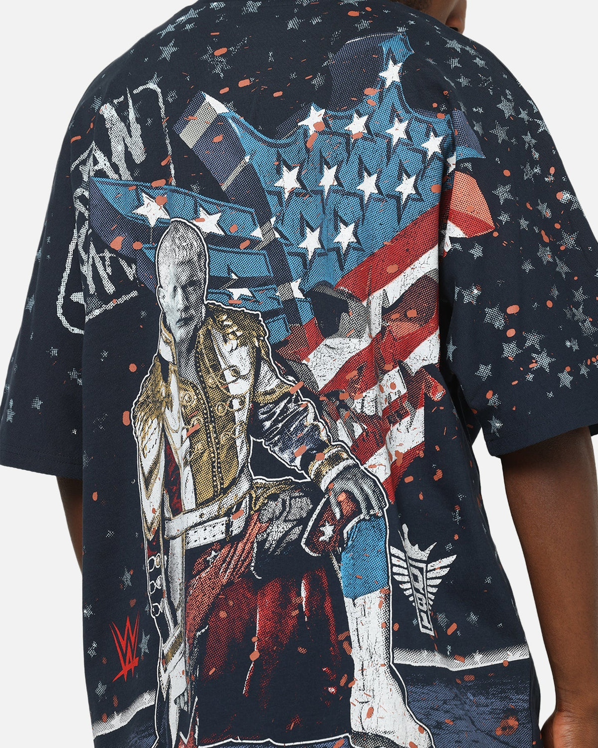 73Studio X WWE Cody Rhodes All Over Print T-Shirt Navy - image 8