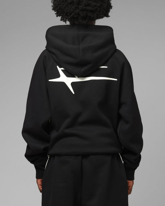 Loiter Jet Stream Zip Hoodie Black/White