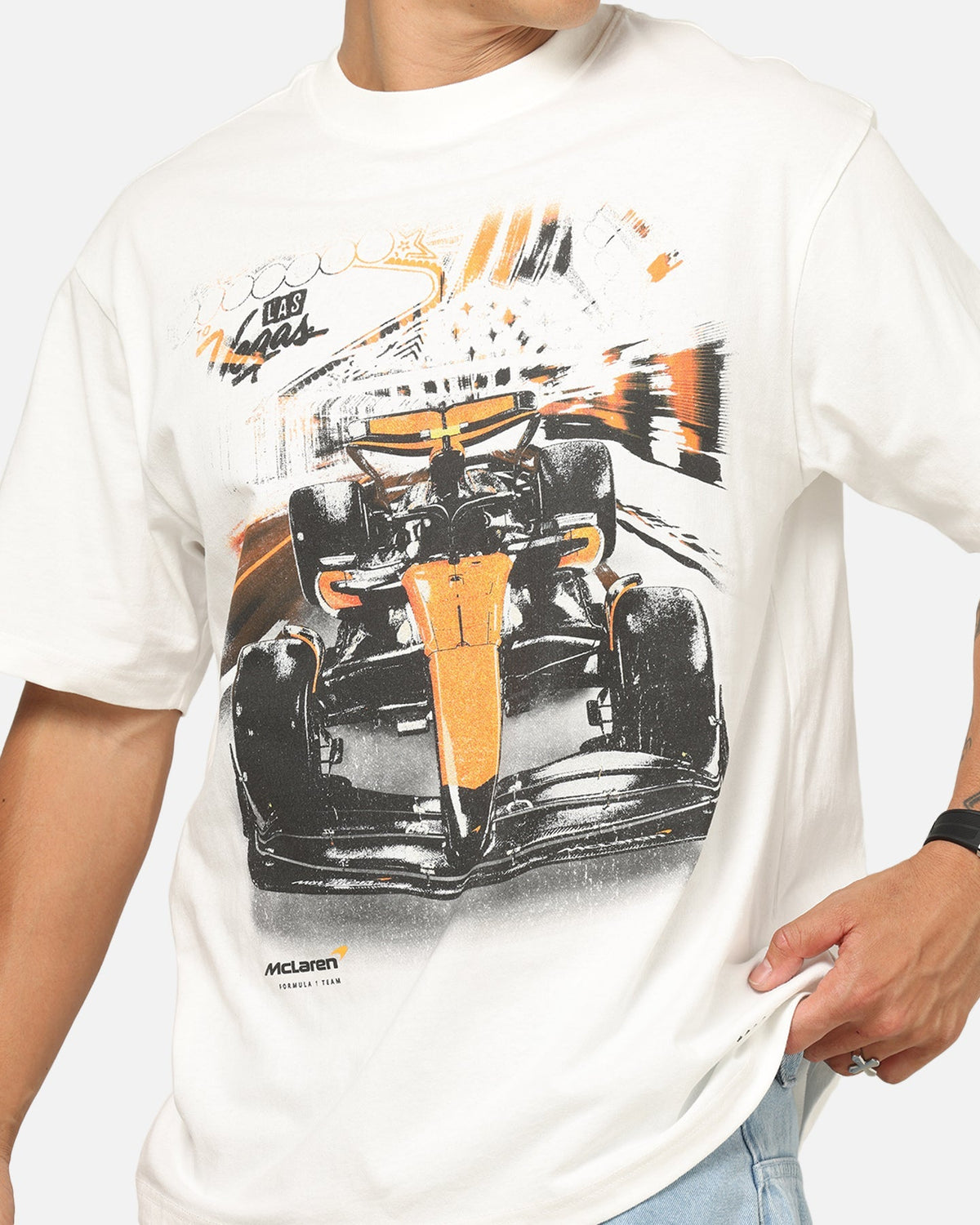 Mitchell & Ness X Mclaren Vegas 2025 T-Shirt Vintage White - image 6