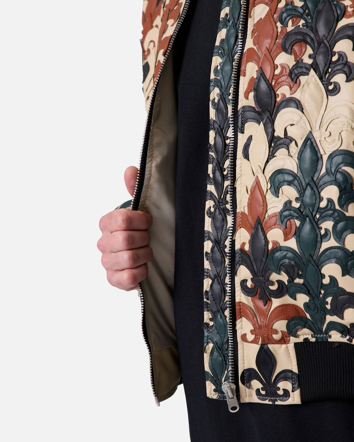 MNML Fleur De Lis Bomber Jacket Multi - image 7