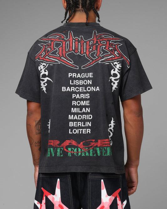 Loiter Freedom Vintage T-Shirt Black