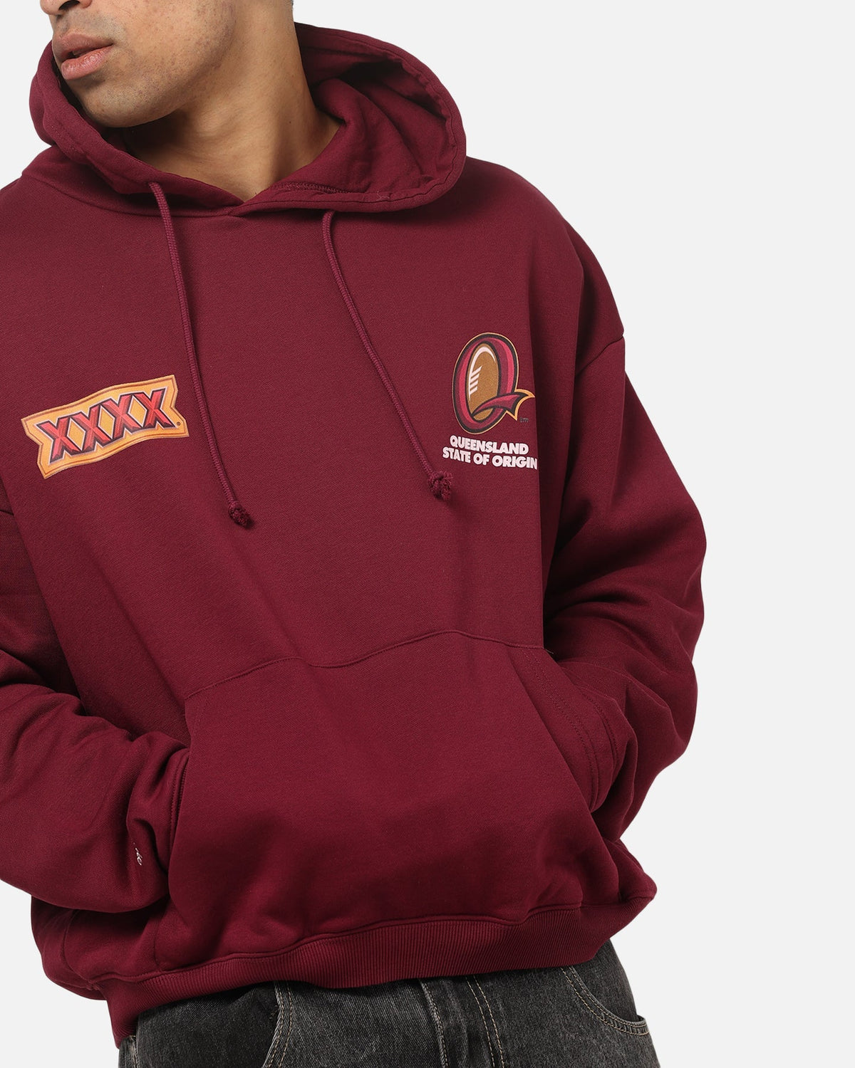 Mitchell & Ness Queensland Maroons XXXX Toad Box Hoodie Maroon - image 8