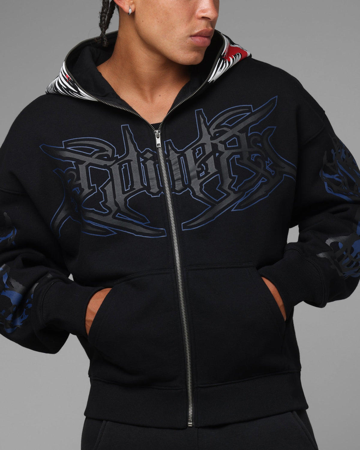 Loiter Marvel Venom Zip Through Hoodie Black - image 7