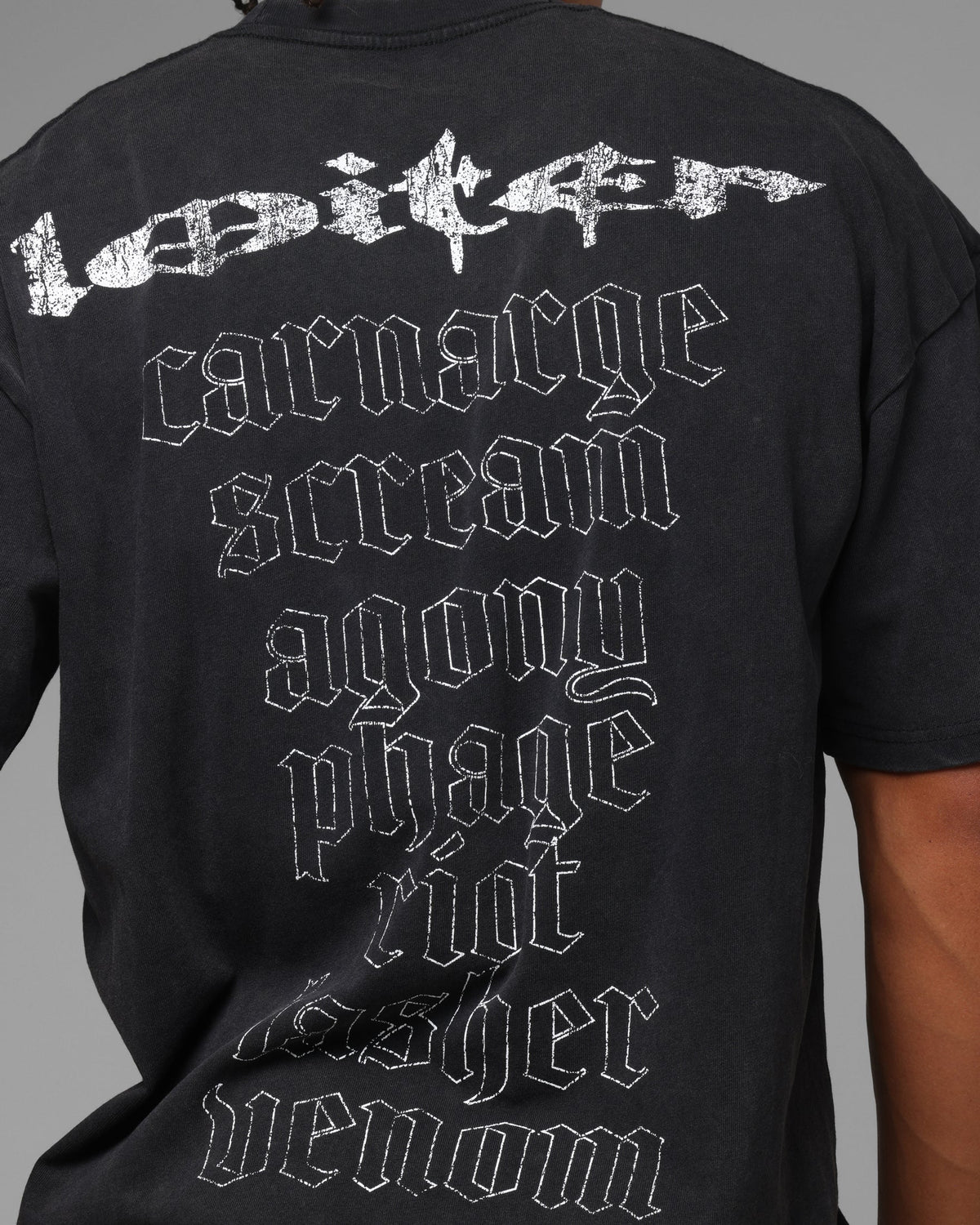 Loiter Marvel Symbiote Vintage T-Shirt Black - image 8