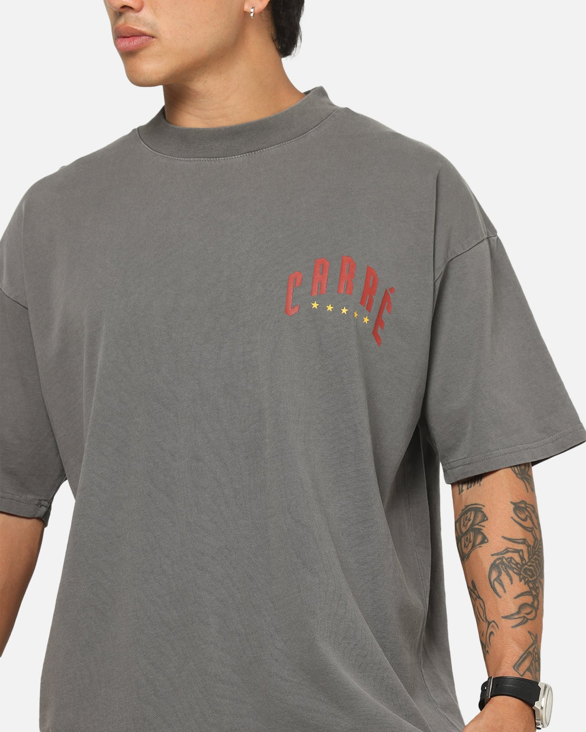 Carre Tiger Glow T-Shirt Washed Charcoal - image 8