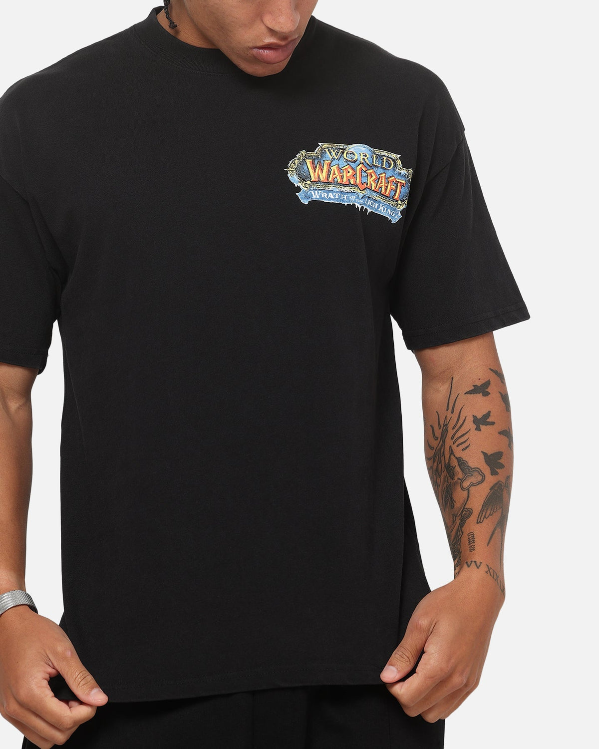 73Studio X Warcraft Frostmourne Hungers T-Shirt Black Acidwash - image 8