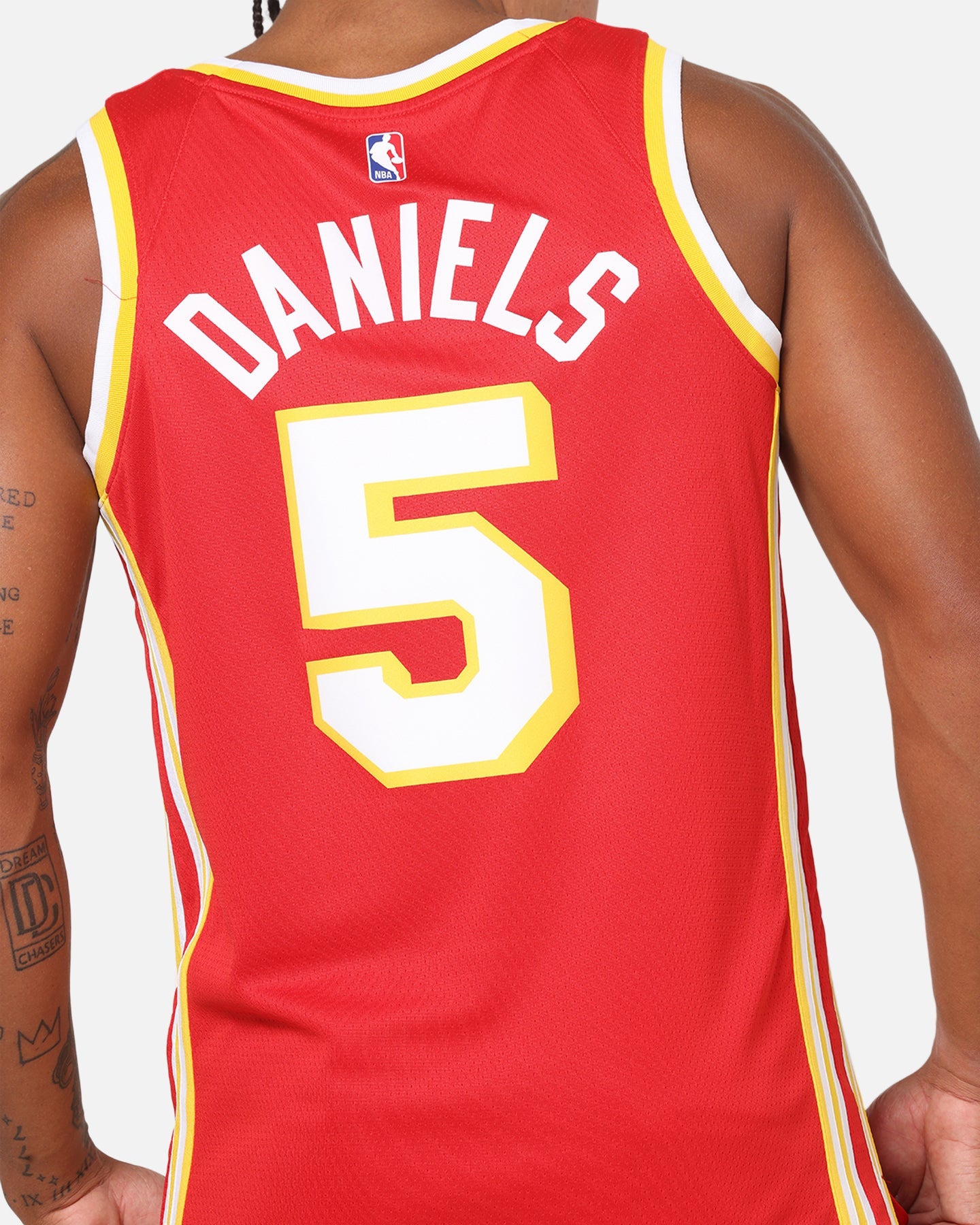 Nike Dyson Daniels Atlanta Hawks #5 Icon Edition Nike Dri-FIT NBA Swingman Jersey University Red