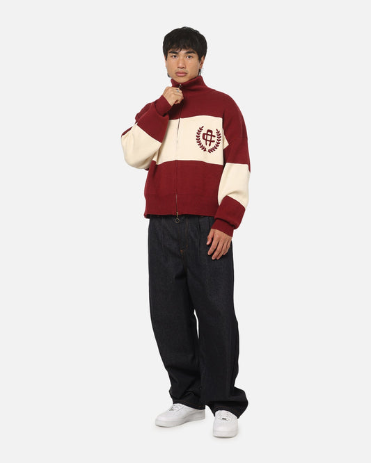 Carre Legacy Knitted Jumper Burgundy/Off White - image 2