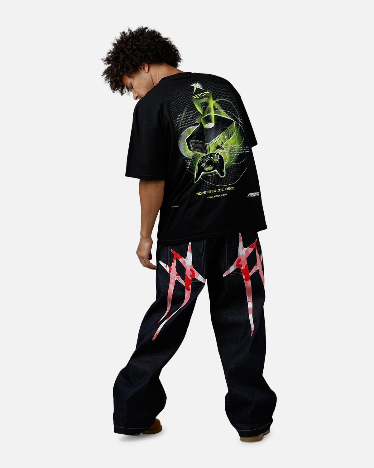 73Studio X Xbox 25th Anniversary Console T-Shirt Black - image 6
