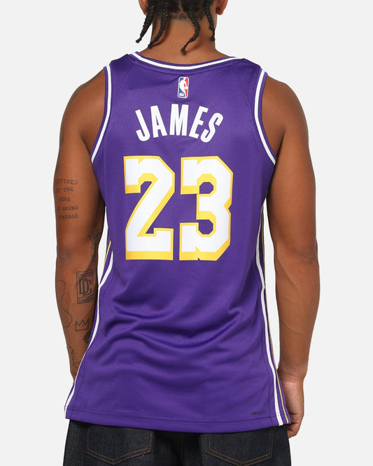 Nike LeBron James Los Angeles Lakers 2025/26 Statement Edition Dri-FIT NBA Swingman Jersey Field Purple