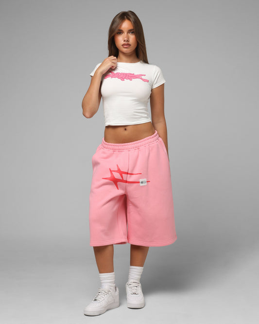 Loiter Women's Global Baby T-Shirt White/Pink - image 2