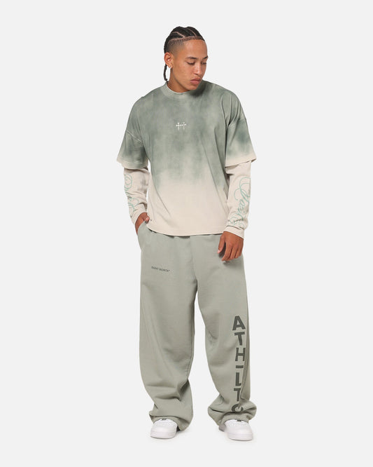 Saint Morta Divine Regiment Long Sleeve T-Shirt Green/Off White