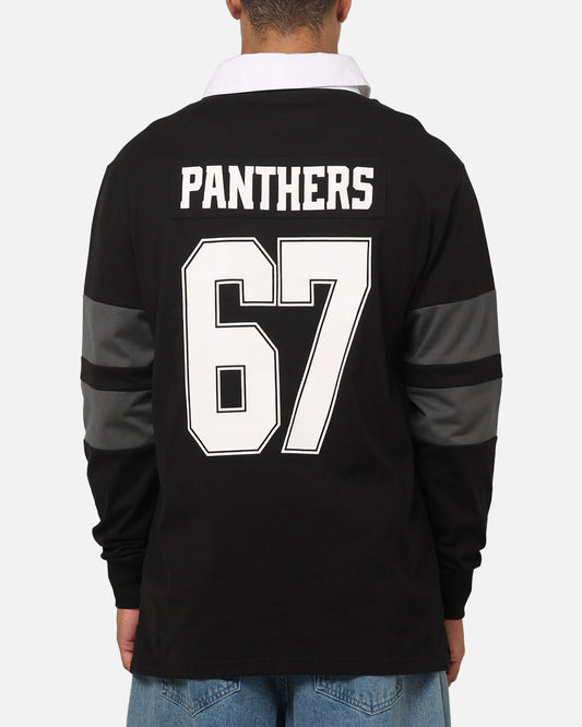 Bleacher Athletic Penrith Panthers NRL Legacy Rugby Polo Shirt Black