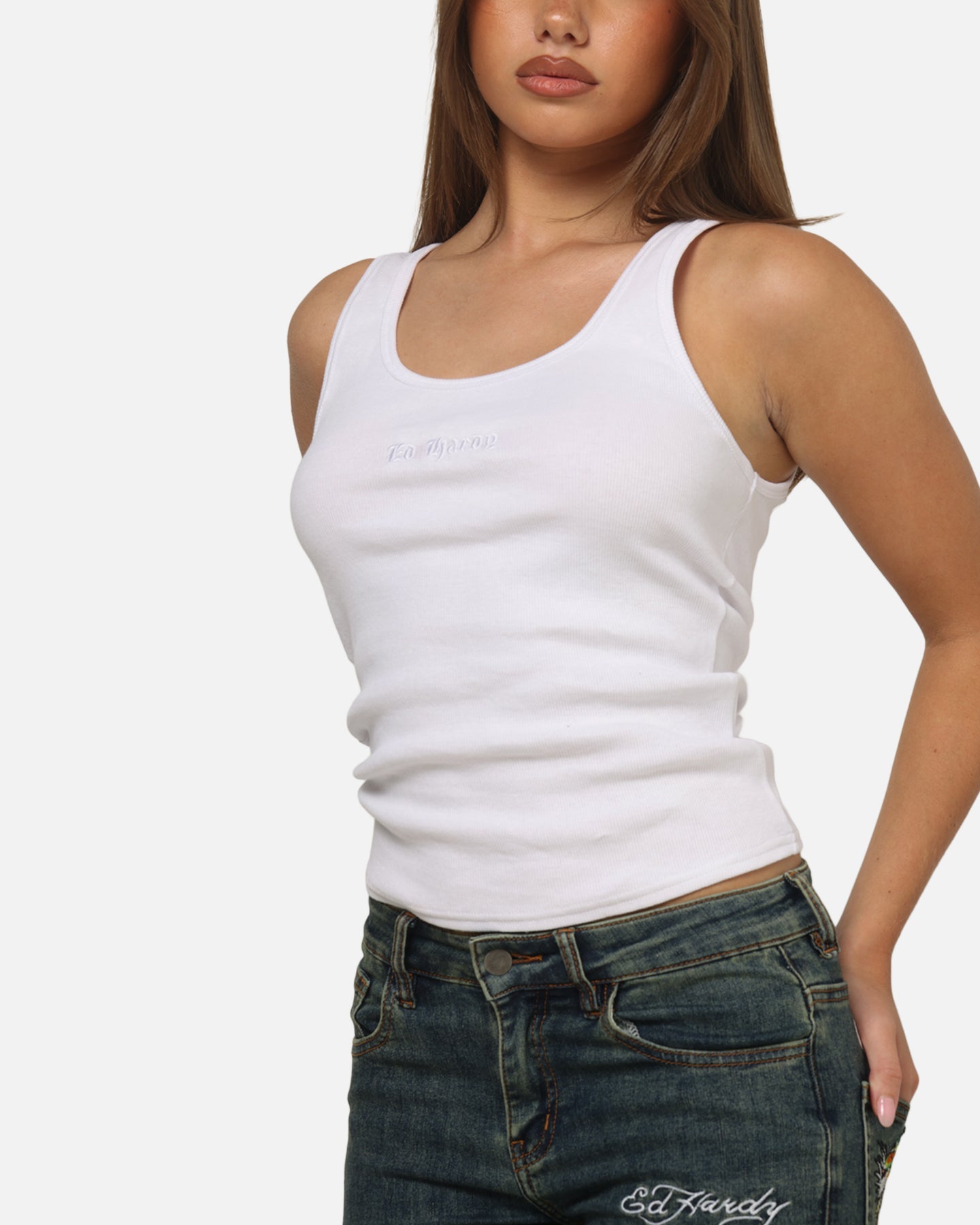 Ed Hardy Women's Signature Tank White - image 6