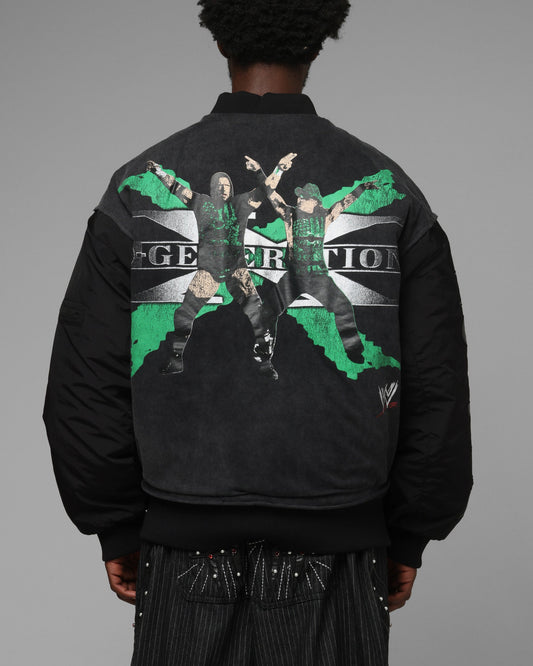Loiter X WWE DX Generation Bomber Jacket Black - image 2
